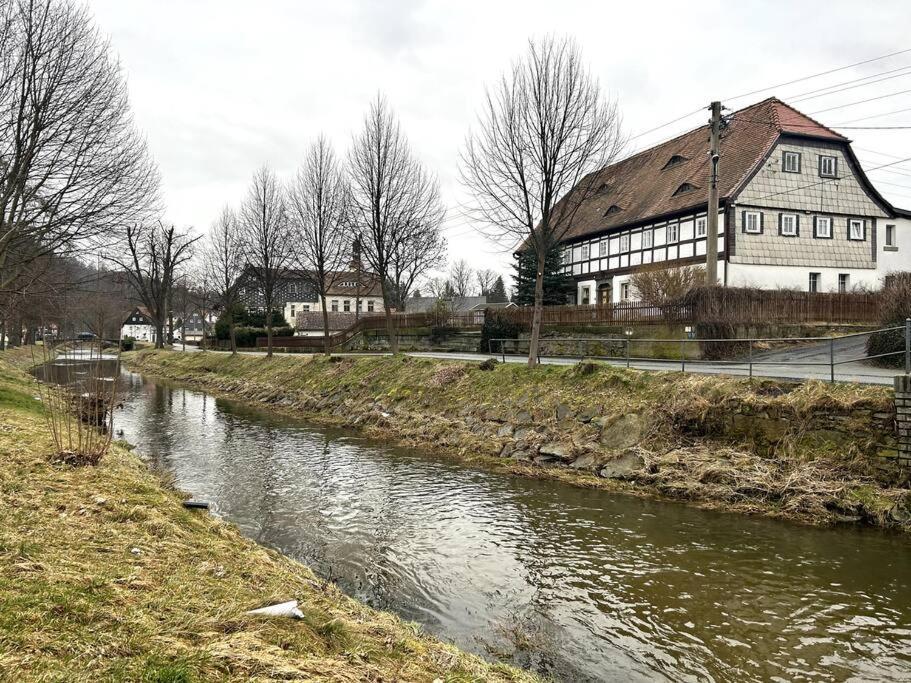 Rustikales Studio-Apartment Blockstube Im Haus Selma Grosschönau Exterior foto