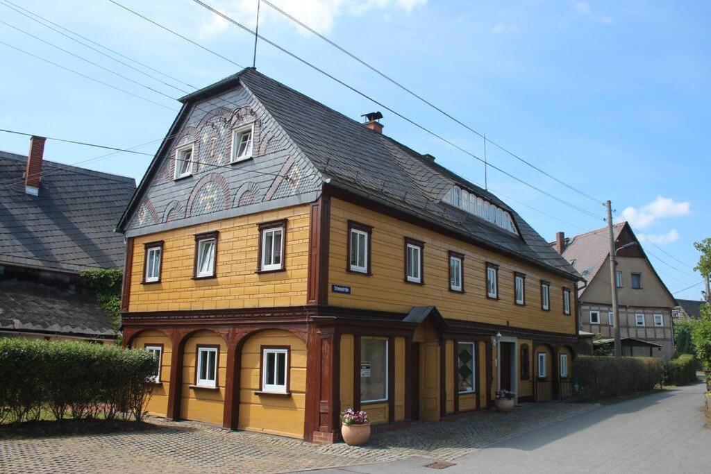 Rustikales Studio-Apartment Blockstube Im Haus Selma Grosschönau Exterior foto